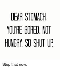 bored eating